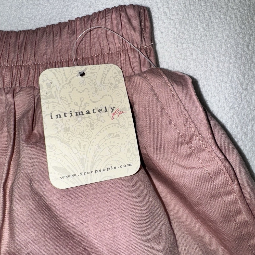 NWT We The Free People Intimately Day to Day Boxer Shorts Pink Pockets Small - Picture 4 of 14